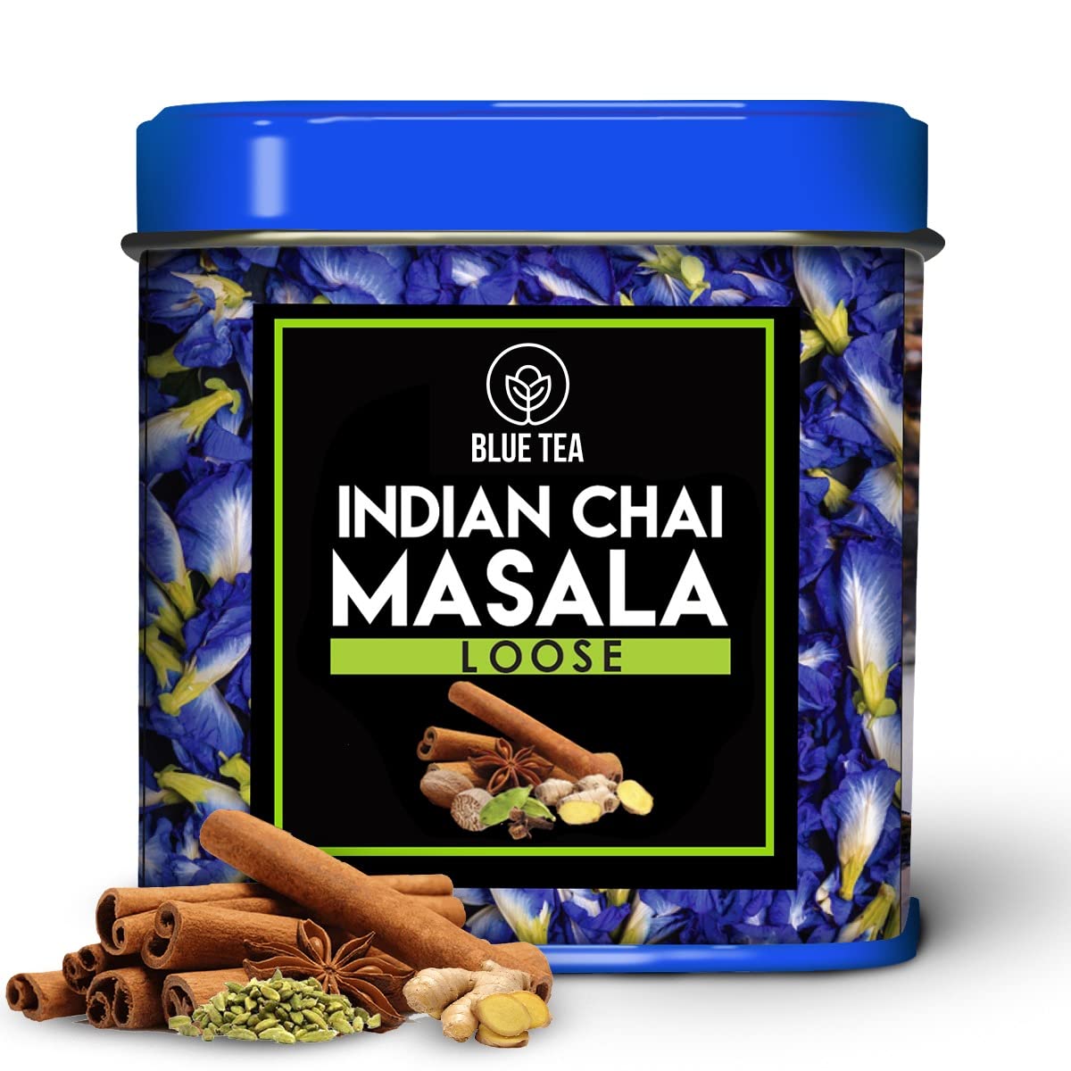 BLUE TEA - Hibiscus Tea - 50 gm (50 Cups) | SKIN GLOW ENHANCING TEA | Flower Based - Herbal Tea - Caffeine Free - Tangy Flavor - Non-GMO | Featured in Shark Tank | Pet Jar