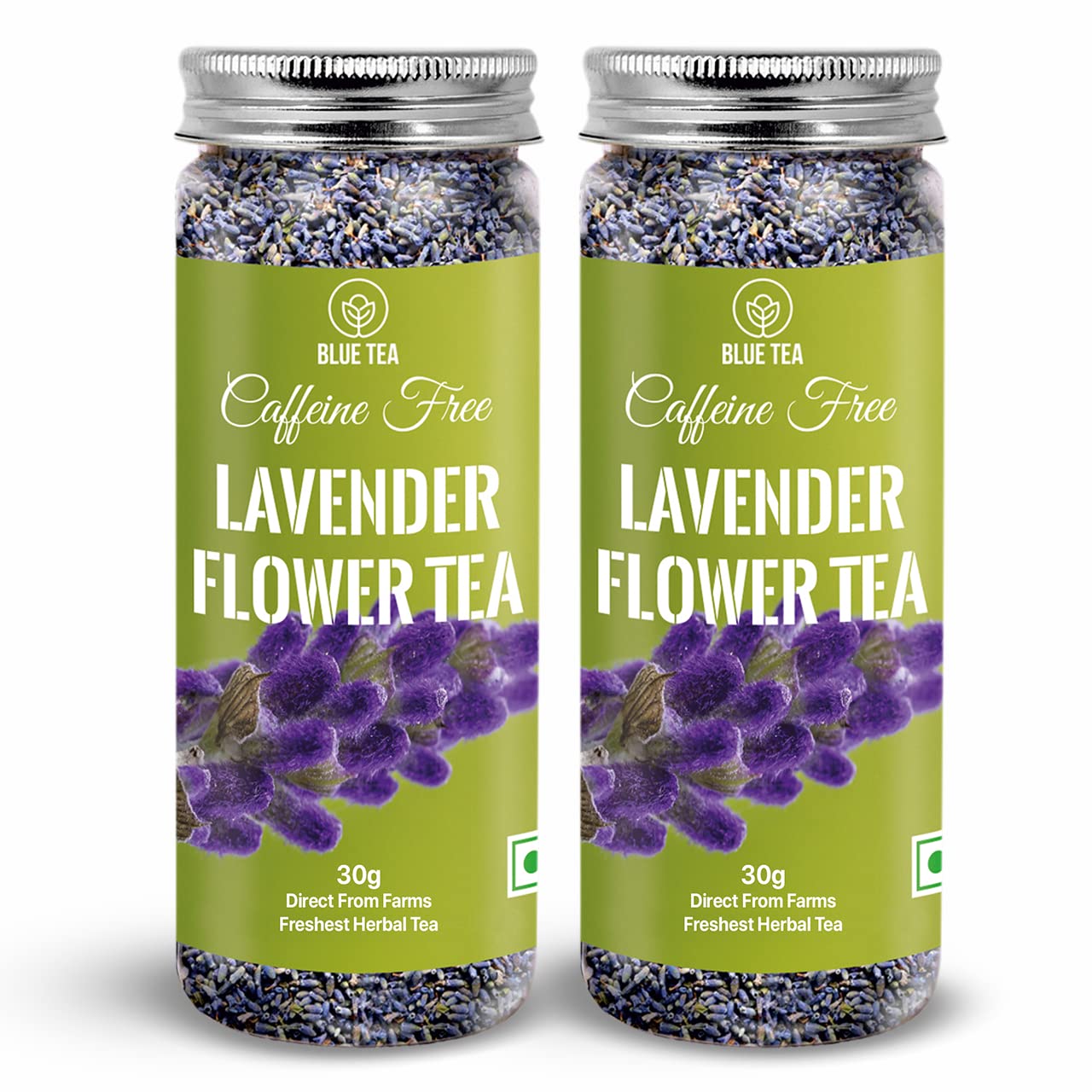 BLUE TEA - Hibiscus Tea - 50 gm (50 Cups) | SKIN GLOW ENHANCING TEA | Flower Based - Herbal Tea - Caffeine Free - Tangy Flavor - Non-GMO | Featured in Shark Tank | Pet Jar