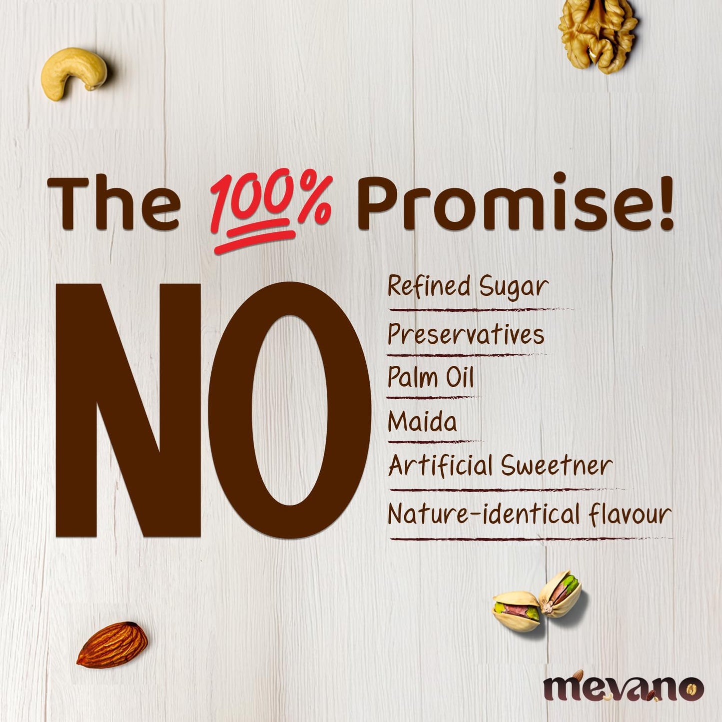Mevano Nuts Powder for Kids, Rich in Omega-3, 100g | NO Added Sugar | Badam powder with Walnut, Cashew, Pista - Dry Fruits powder for Baby | 20% Protein, 17 Vitamins & Minerals