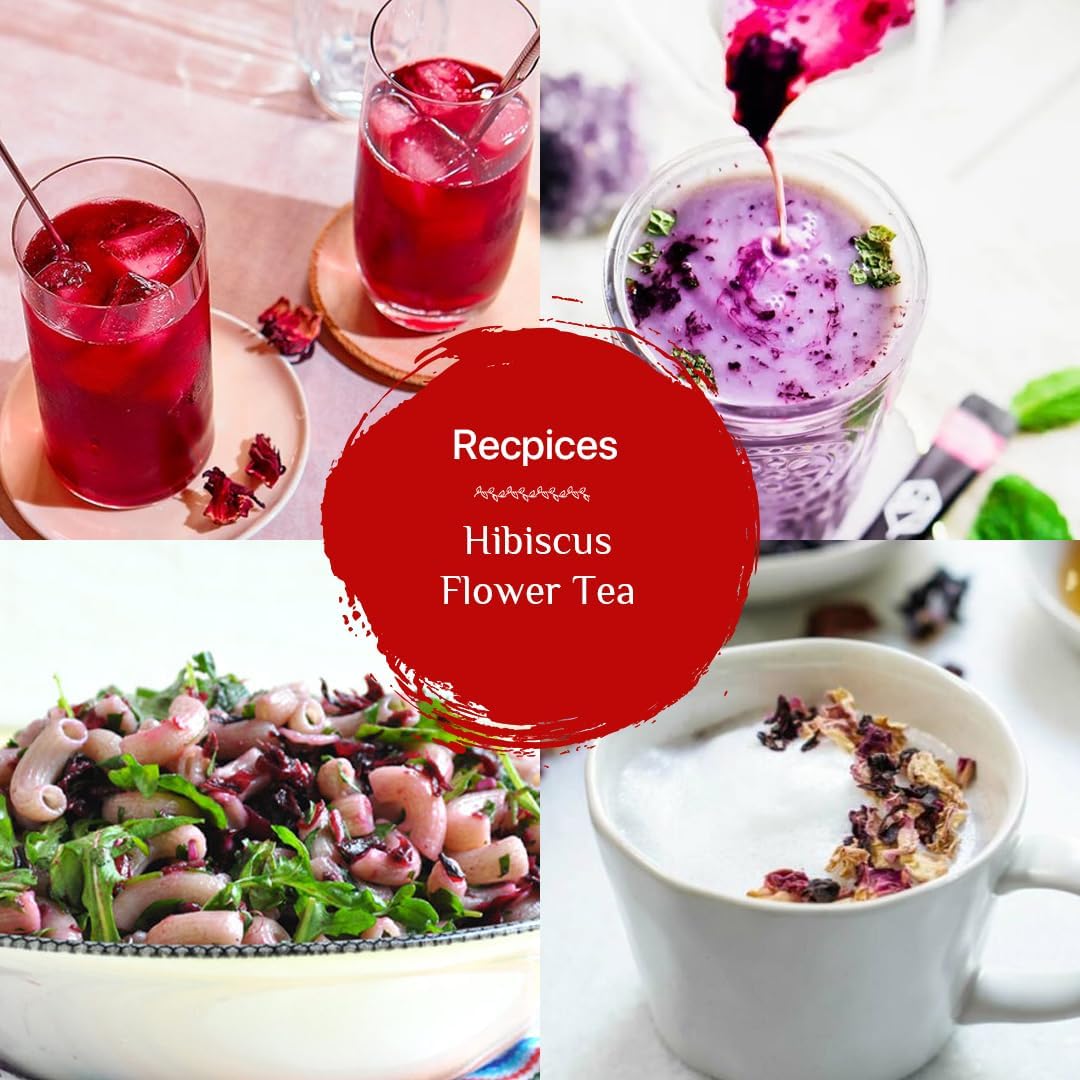 BLUE TEA - Hibiscus Tea - 50 gm (50 Cups) | SKIN GLOW ENHANCING TEA | Flower Based - Herbal Tea - Caffeine Free - Tangy Flavor - Non-GMO | Featured in Shark Tank | Pet Jar