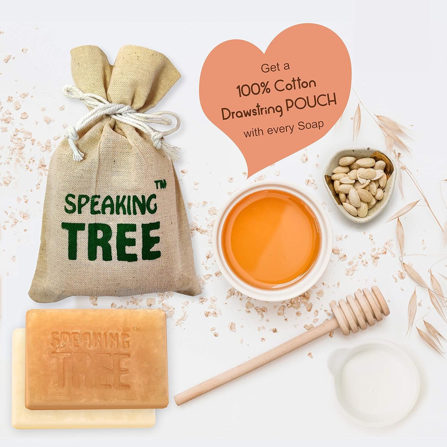 Speaking Tree Exfoliating Coffee Handmade Soap 100Gms (Pack Of 2) | Specially Formulated And Cold Processed All Natural Ingredients For Perfectly Clean Skin - Handmade With Love